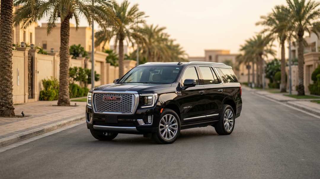 GMC Yukon family SUV for hire in Saudi Arabia